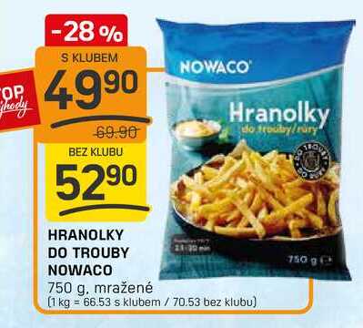 HRANOLKY DO TROUBY NOWACO 750 g