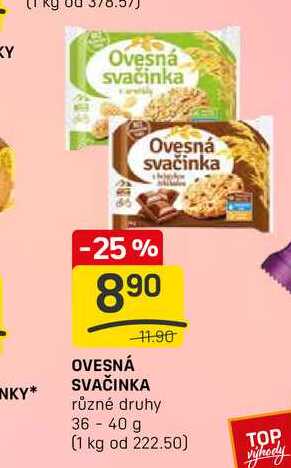 SVAČINKA různé druhy 36-40 g