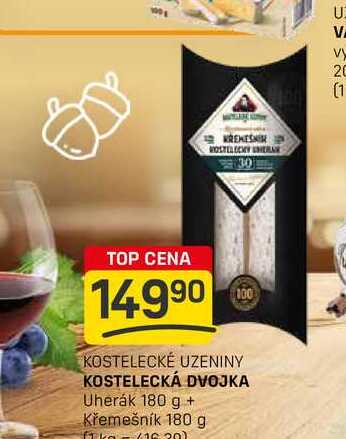 KOSTELECKÁ DVOJKA Uherák 180 g + Křemešník 180 g