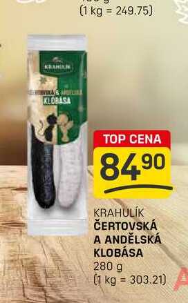 ČERTOVSKÁ A ANDĚLSKÁ KLOBÁSA 280 g