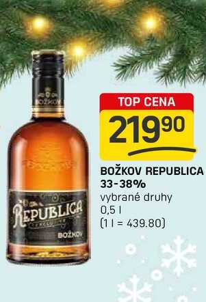 BOŽKOV REPUBLICA 33-38% vybrané druhy 0,5l