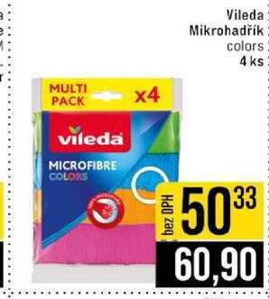 Vileda Mikrohadřík colors 4 ks