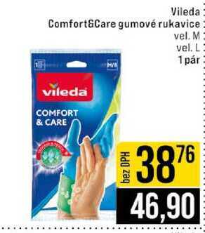 Vileda Comfort & Care gumové rukavice 1 pár