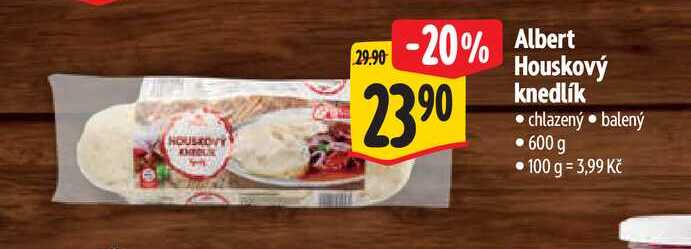  Albert  Houskový knedlík 600 g