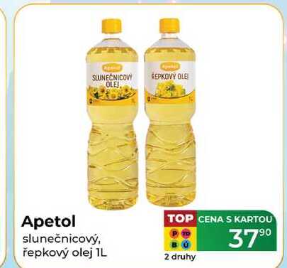 Apetol slunečnicový, řepkový olej 1L