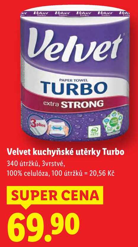 Velvet kuchyňské utěrky Turbo 