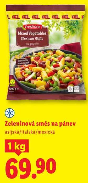 Zeleninová směs na pánev, 1 kg