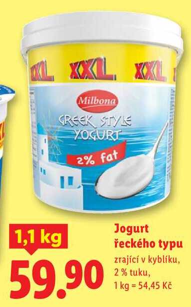 Jogurt řeckého typu, 1,1 kg
