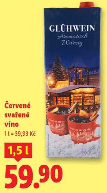 Červené svařené víno, 1,5 l
