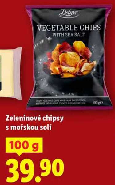 Zeleninové chipsy s mořskou solí, 100 g