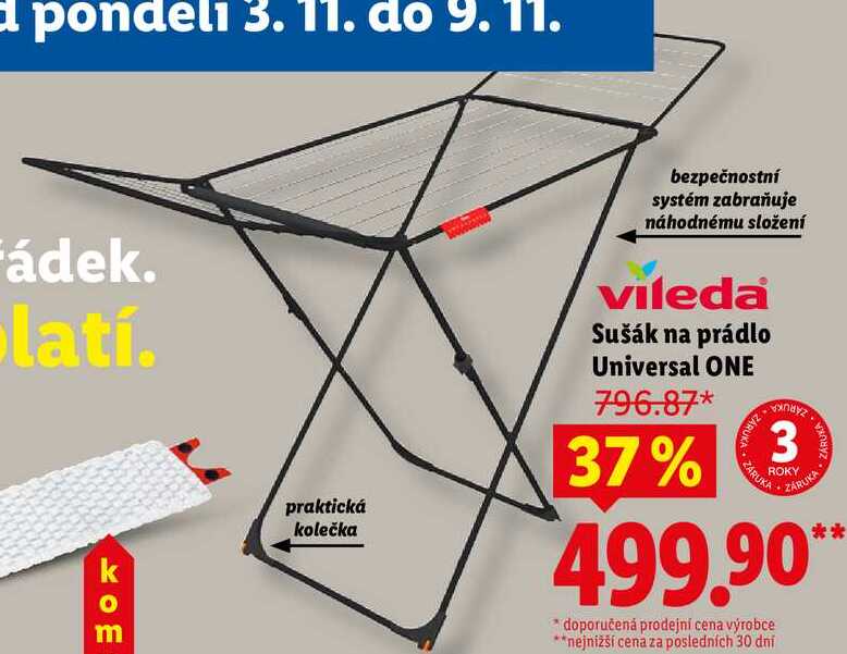 Sušák na prádlo Universal ONE 