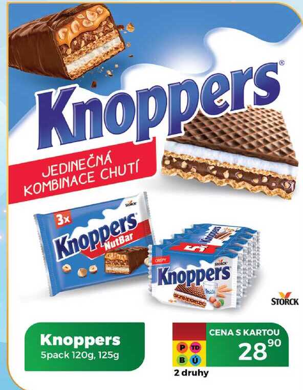 Knoppers 5pack 120g, 125g  
