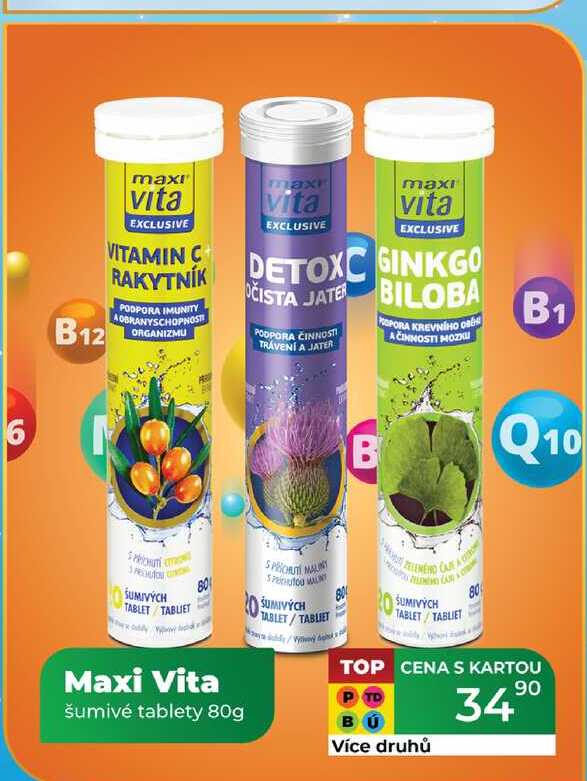 Maxi Vita šumivé tablety 80g