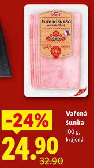 Vařená šunka, 100 g