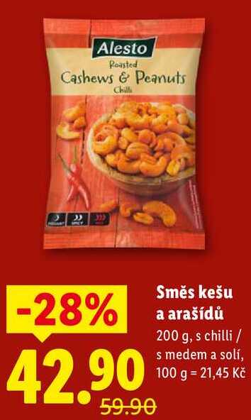 Směs kešu a arašídů, 200 g