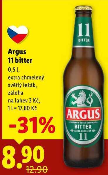 Argus 11 bitter, 0,5 l