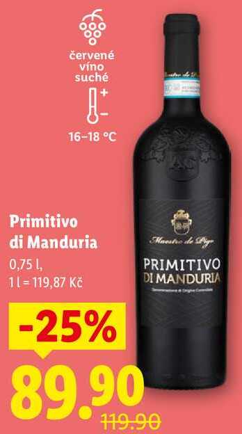 Primitivo di Manduria, 0,75 l