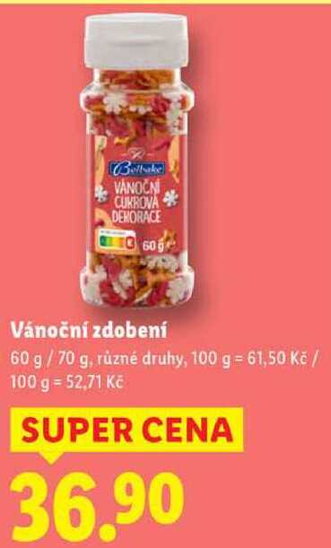 Vánoční zdobení, 60 g/70 g