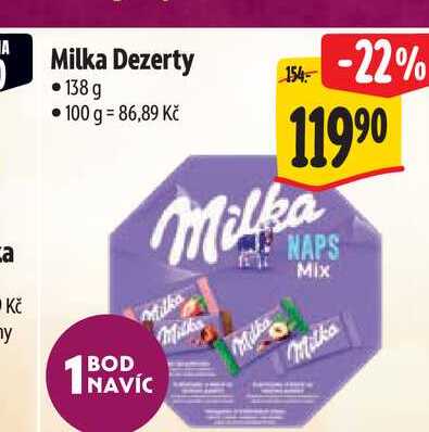 Milka Dezerty 138 g