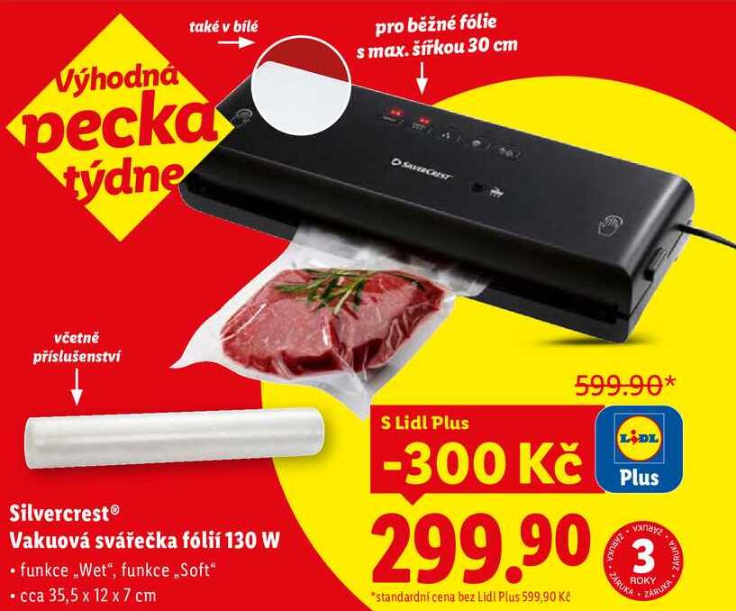 Silvercrest Vakuová svářečka fólií 130 W 