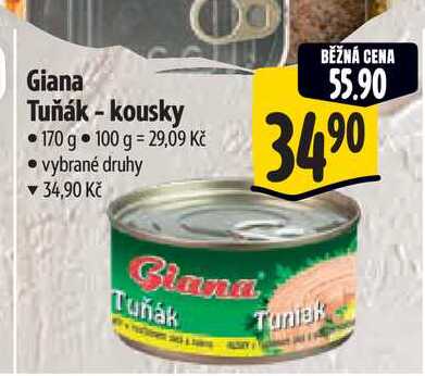 Giana Tuňák - kousky 170 g 