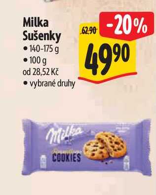 Milka Sušenky 140-175 g
