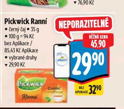 Pickwick Ranní černý čaj  35 g  