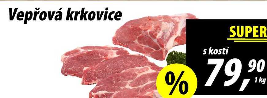 Vepřová krkovice s kostí , 1 kg 