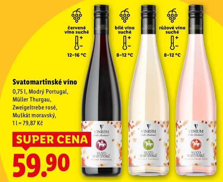 Svatomartinské víno, 0,75 l