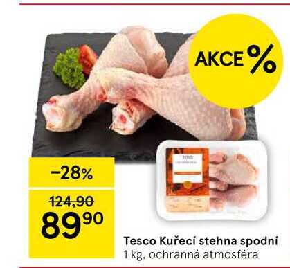 Tesco Kuřecí stehna spodní, 1 kg