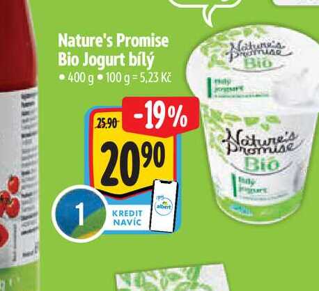 Nature's Promise Bio Jogurt bílý 400 g 