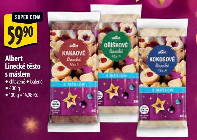 Albert Linecké těsto s máslem, 400 g