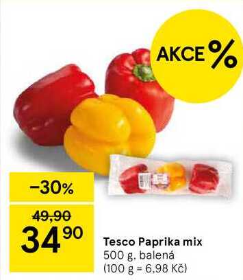 Tesco Paprika mix, 500 g. balená