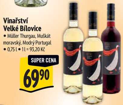 Vinařství Velké Bílovice, 0,75 l