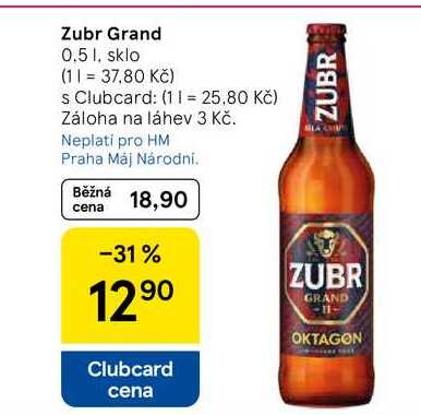 Zubr Grand 11, 0,5 l