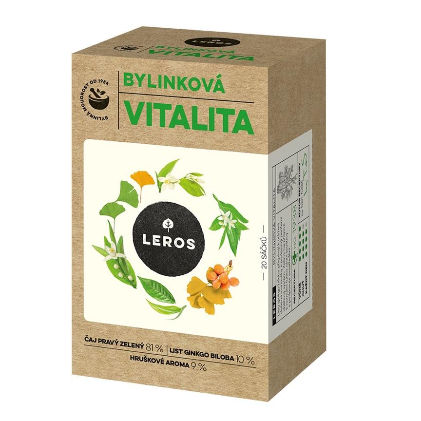 Leros Bylinková vitalita čaj 20x2g