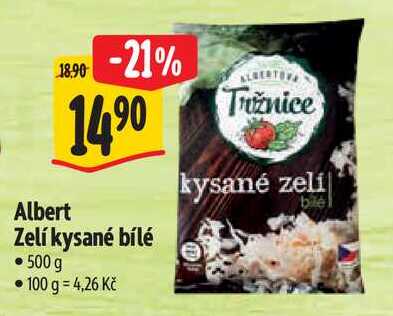 Albert Zelí kysané bílé, 500 g 
