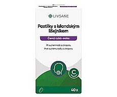 LIVSANE Pastilky s islandským lišejníkem proti kašli 40 ks