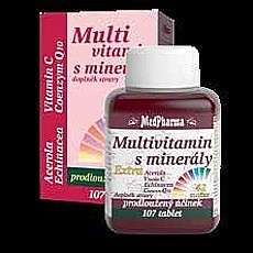 MedPharma Multivitamin s minerály + extra C 100 + 7 tablet NAVÍC