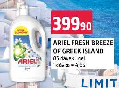 ARIEL FRESH BREEZE OF GREEK ISLAND 86 dávek