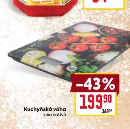 Kuchyňská váha mix motivů 