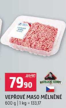 Vepřové maso mělněné 600g