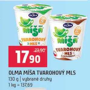Olma Míša tvarohový mls 130g