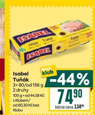 Isabel Tuňák 3x 80/od 156 g 
