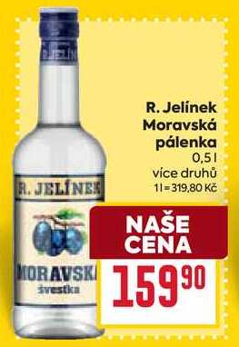 R. Jelínek Moravská pálenka 0,5l