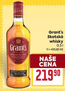 Grant's Skotská whisky 0,5l