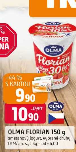 OLMA FLORIAN 150 g smetanový jogurt
