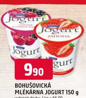 BOHUŠOVICKÁ MLÉKÁRNA JOGURT 150 g