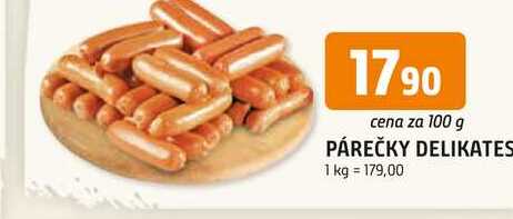 PÁREČKY DELIKATES 100g