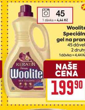 Woolite Speciální gel na praní 45 dávek